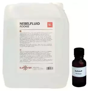 4,00€/l ROOKIE 5 Liter Smoke Fluid Flüssigkeit + Nebelfluid Duftstoff Himbeere - Bild 1 von 4