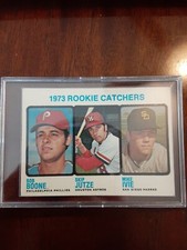 1973 Topps Baseball Card #613 Bob Boone, Jutze, Ivie Rookie Catchers EXCELLENT +