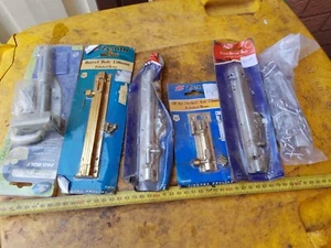 assorted tower bolt, hasp, Padbolt , total 6 units. ZENITH - Imagen 1 de 3