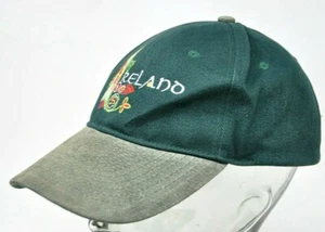 Irish Ireland Baseball Embroided Cap Hat Green Felt Brim Irish Made 100% Cotton - Picture 1 of 5