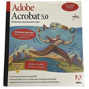 Adobe Acrobat 5.0 Education Version New Sealed Academic ID Required - Picture 1 of 3