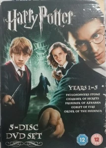 Harry Potter Collection - Years 1-5 (Box Set) (DVD, 2007) - Foto 1 di 1
