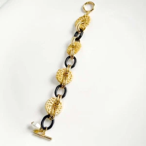 Nuevo 8.5" Casa Blanca Mercado Negro Pulsera Regalo Moda Mujeres Fiesta Show Joyería - Imagen 1 de 4