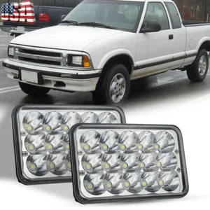 Pair 4x6" LED Headlight Hi/Lo Sealed Beam for For Chevrolet S10 Blazer 1995-1997 - Picture 1 of 12