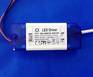 Fuente de alimentación de controlador LED para 36 piezas LED de alta potencia de 1 W-36w (18-36) x 1 W LED - Imagen 1 de 2