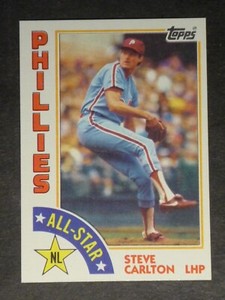 1984 Topps All-Star Steve Carlton #395 Phillies NM/MT or Better 005