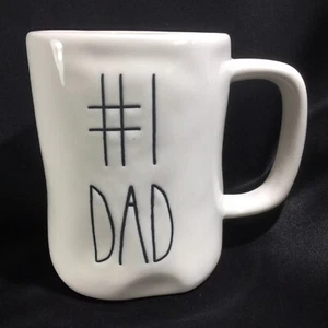 Tazza Rae Dunn #1 DAD lettera lunga LL collezione artigianale numero uno festa del papà - Foto 1 di 7