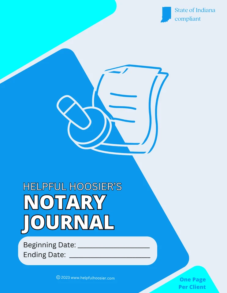 Notary Public Journal/Logbook - One Page Per Client - Spiral Bound (NEW) - Image 1 of 4
