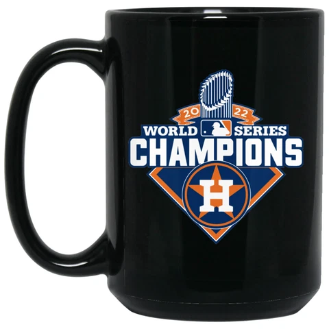 2022 World Series Champions Houston Astros v4 Black 15 oz Ceramic Coffee Mug Cup Cover
