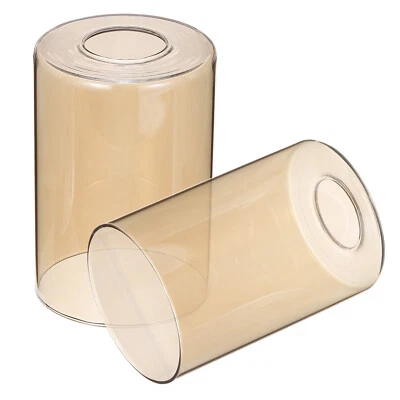 Pantallas de vidrio ámbar de 6x4 pulgadas, repuesto de cilindro de 2 piezas Foto 1 de 4