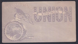Civil War Patriotic unused REAGLES cover - Indiana, The Loyal States Union - Picture 1 of 2