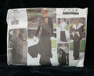 Chaqueta de vestir vintage años 90 patrón de costura Vogue #1290 Misses talla 6-8-10 - Imagen 1 de 7