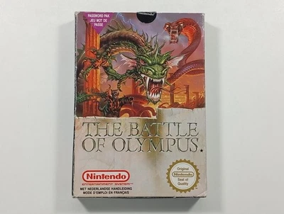 THE BATTLE OF OLYMPUS NINTENDO NES PAL-B FAH (COMPLETE - GOOD CONDITION) - Photo 1/4