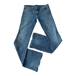 7 For All Mankind Jeans Womens 29 Boot Cut USA Medium Wash With Fading #0745 - Picture 1 of 15