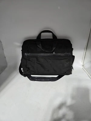 TUMI Alpha 2 Black Nylon Compact Large Screen Laptop Briefcase Bag 26114D2 - Image 1 of 4