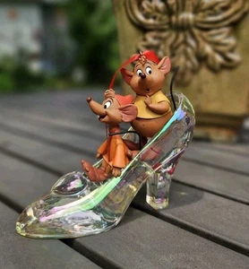 Rare Disney Sketchbook Ornament Collection 2014 Cinderella Jaq & Gus Slipper - Picture 1 of 8