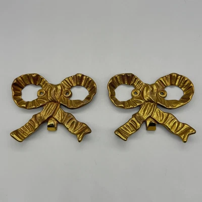 2 BOMBAY CO Arco VICTORIANO Decorativo XL LATÓN Dorado GANCHOS DE PARED PARA COLGAR IMÁGENES Foto 1 de 4