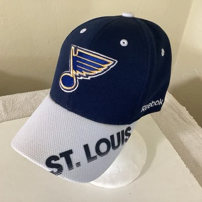 St Louis Blues Hat Cap NHL Hockey Reebok Center Ice S/M Spell Out Bill NWOT - Image 1 of 4