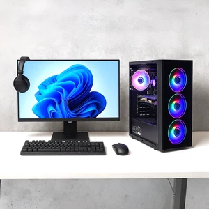 Gaming PC Bundle Intel Core i5, 16GB RAM, 256GB SSD+1TB HDD, GT 730, Windows 10 - Picture 1 of 7