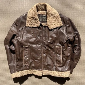 [Super Rare] 70s Sears B-3 Type Leather Jacket Used Vintage - Picture 1 of 5