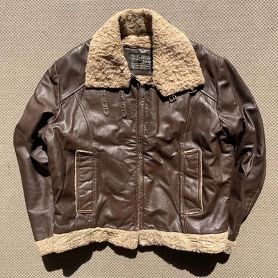 [Super Rare] 70s Sears B-3 Type Leather Jacket Used Vintage - Image 1 of 4