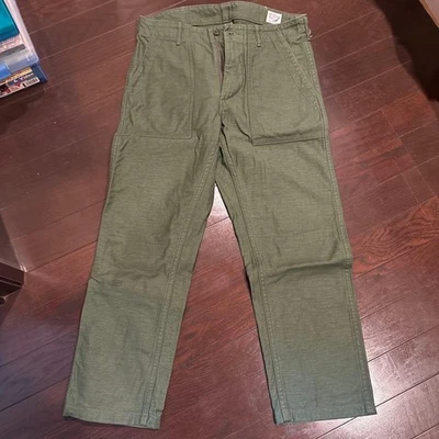 Orslow Or Slow Fatigue Pants Slim Fit Military Men's Bottoms JPN Size S (1) - Image 1 of 4