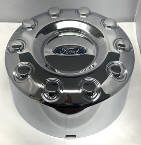 NEW 2017-2024 Ford F-450 F450 F-550 F550 REAR Wheel Chrome Center Hub Cap 10-Lug - Picture 1 of 6