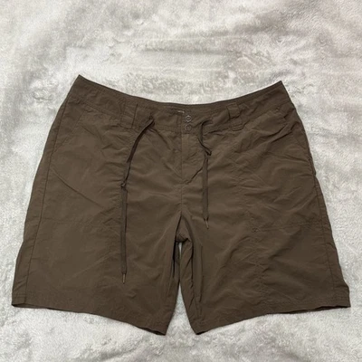 Pantalones Cortos Eddie Bauer Para Mujer 18 Marrón Nailon Exterior Senderismo Bolsillos con Cordón Foto 1 de 4