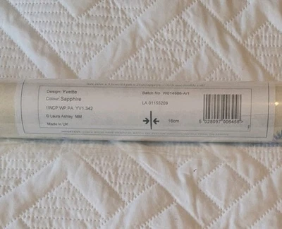 Laura Ashley Yvette Sapphire Wallpaper x 1 Roll-see description (shelf) - Image 1 of 4