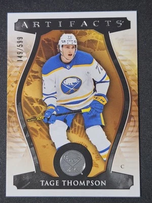 23-24 Artifacts Tage Thompson #/599 🚨🚨🚨 Buffalo Sabres  - Image 1 of 2