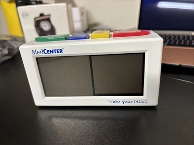 MEDCENTER MED CENTER TALKING ALARM CLOCK MEDICATION PILL REMINDER DIGITAL - Image 1 of 4