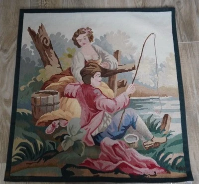 tapisserie aubusson robert four - La pêche - Alain Queyrut - 2/8 - Photo 1/4