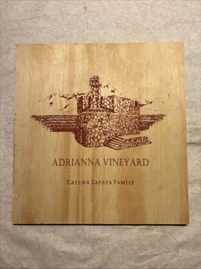 1 Rare Wine Wood Panel Adrianna Vineyard Vintage CRATE BOX SIDE 10/25 605 - Picture 1 of 3