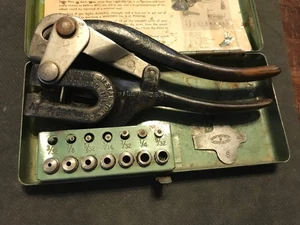 Juego de herramientas de chapa vintage Whitney No.5 Jr. 3/32" - 9/32" - Imagen 1 de 6