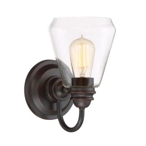 Designers Fountain Foundry 1 Light Wall Sconce, Satin Bronze - 90201-SB - Picture 1 of 1