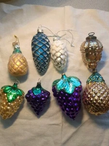 Verschiedene Ornamente mundgeblasenes Glas - Bild 1 von 9