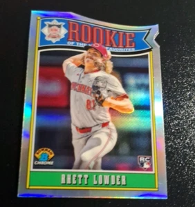 2025 BOWMAN CHROME DIE-CUT ROOKIE OF THE YEAR FAVORITES #ROY-11 RHETT LOWDER RC - Picture 1 of 2