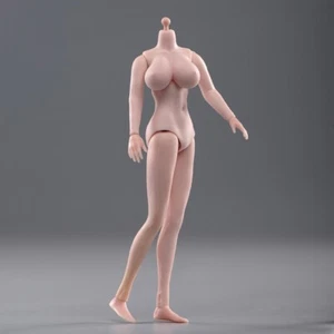 Cuerpo de niña flexible bronceado busto enorme súper grande 1/12 para figura de acción femenina de 6"" - Imagen 1 de 8