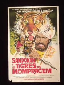 LE TIGRI DI MOMPRACEM (1970) * SANDOKAN * RASSIMOV * ARGENTINISCHES 1sh FILMPLAKAT - Bild 1 von 1