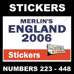 Pegatinas de fútbol americano Merlin's 2006 Copa Mundial de Inglaterra #223 - 448 - Imagen 1 de 226