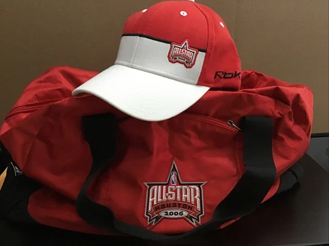 2006 Reebok VIP NBA All Star Game Duffle Bag + Baseball Cap Hat / Basketball Cover