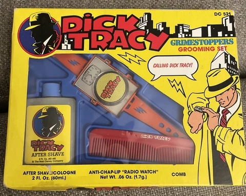 1990 Dick Tracy Vintage Grimestoppers Grooming Set DC521 Walt Disney Cover