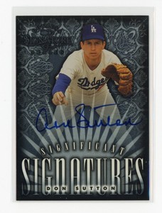 DON SUTTON 1998 Donruss Signature Series SIGNIFICANT AUTO 1136/2000 AUTOGRAPH