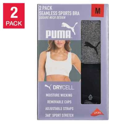 Puma Women's Seamless Sports Bra 2 Pack | G23 - Image 1 of 4