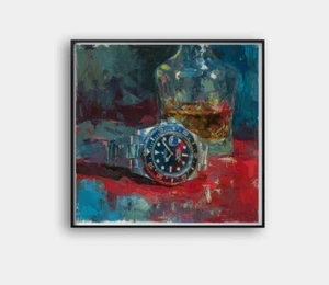 π₯ Rolex Luxury Art "Framed" π GiclΓ©e Print π¨ 24x24β π°οΈ COA π 1/25 βοΈ A19 - Picture 1 of 8