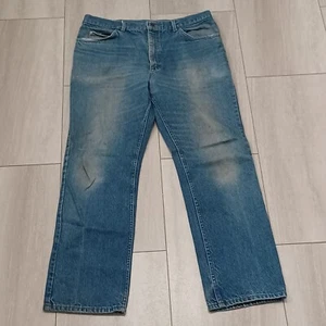 Vintage 80er 90er Lee Jeans Made in USA Light Wash Distressed 38x32 - Bild 1 von 8