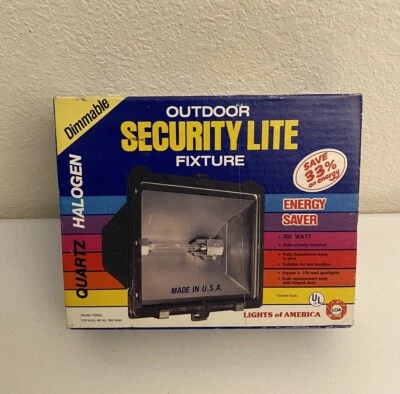 Dimmable Night Sun Quartz Halogen Security Light Model 3030 Lights America NEW - Image 1 of 3