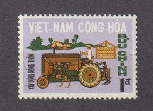 1968 Südvietnam Briefmarken Traktor und Dorf Scott # 322 postfrisch - Bild 1 von 1