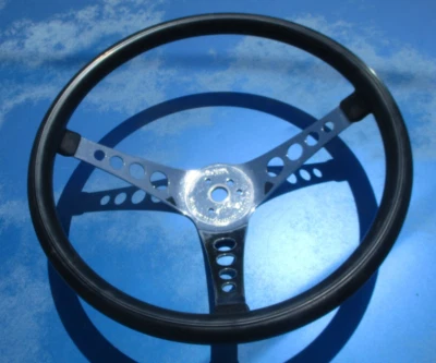 Volante Vintage Superior Performance The 500 14" 1/2 Negro Hot Rod RAT Foto 1 de 4