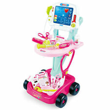 Kids Medical Cart Tools Pretend Role Play Set Toy Toddlers Gift Fun Activity
